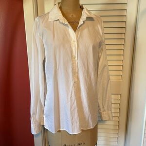J CREW | white pullover blouse S